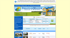 Desktop Screenshot of ingatlanmester.eu